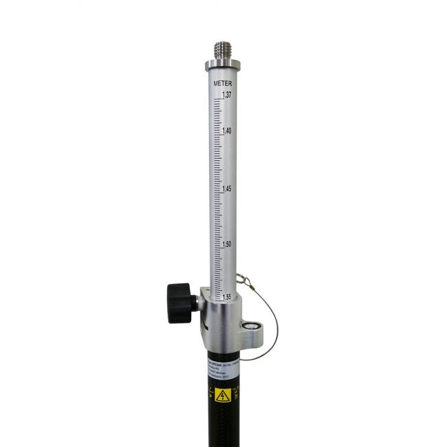 Jalon telescopic din fibră de carbon și aluminiu, telescopic ZPC200, cu șurub de 5/8 -1-IMG-slider