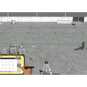 3D measurement system GeoMax Zoom3D Robotic  w / o Pole, Android-3